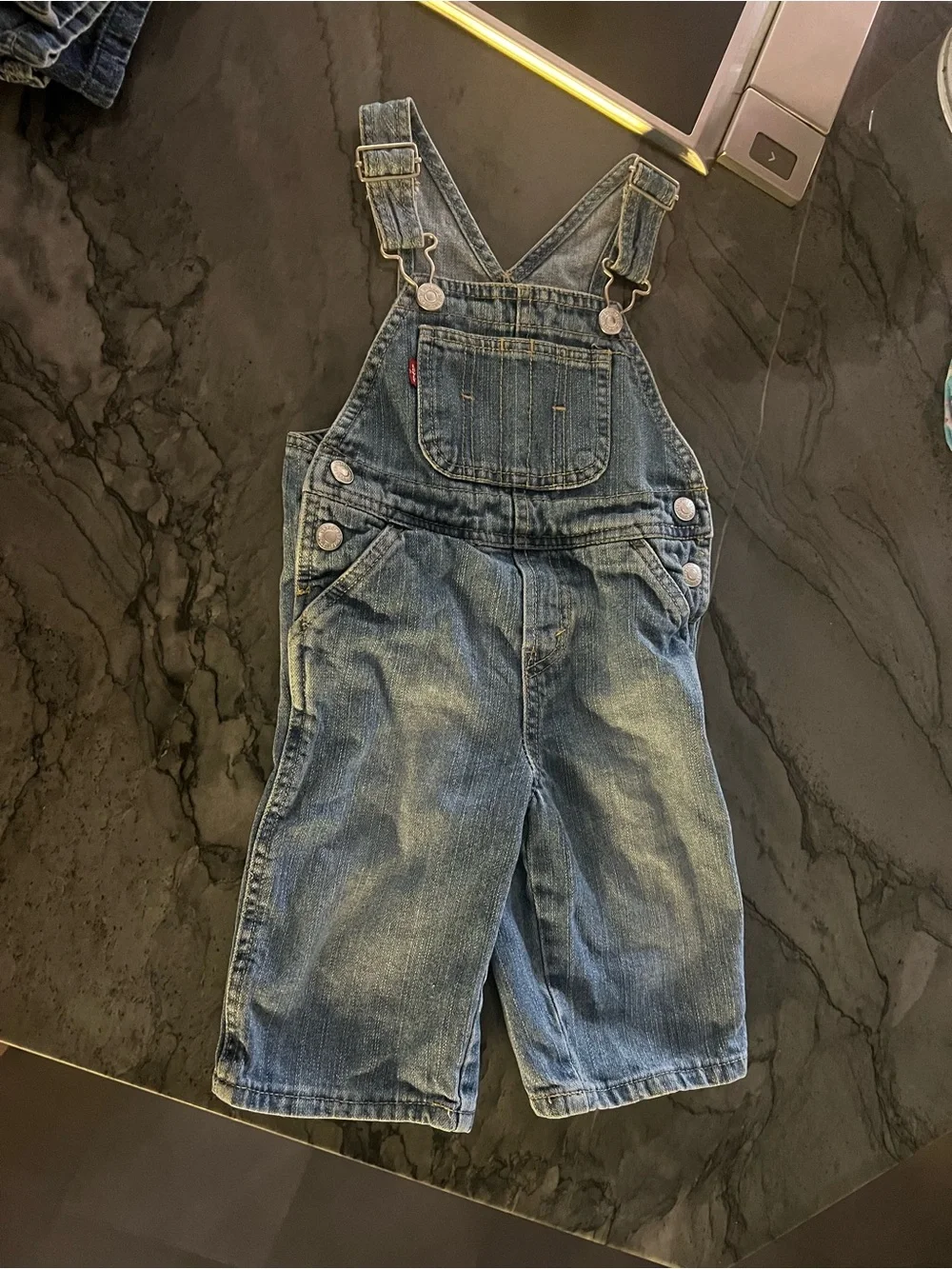Levi's Blue Denim Kids Overalls Shortalls